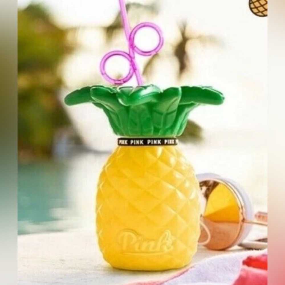 Victorias Secret Pink pineapple tumbler New